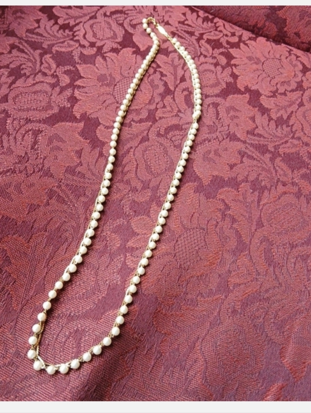 Napier Braided Gold Chain With Pearls